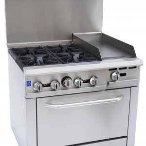 Precision 10 Burner Commercial Range 60 double oven